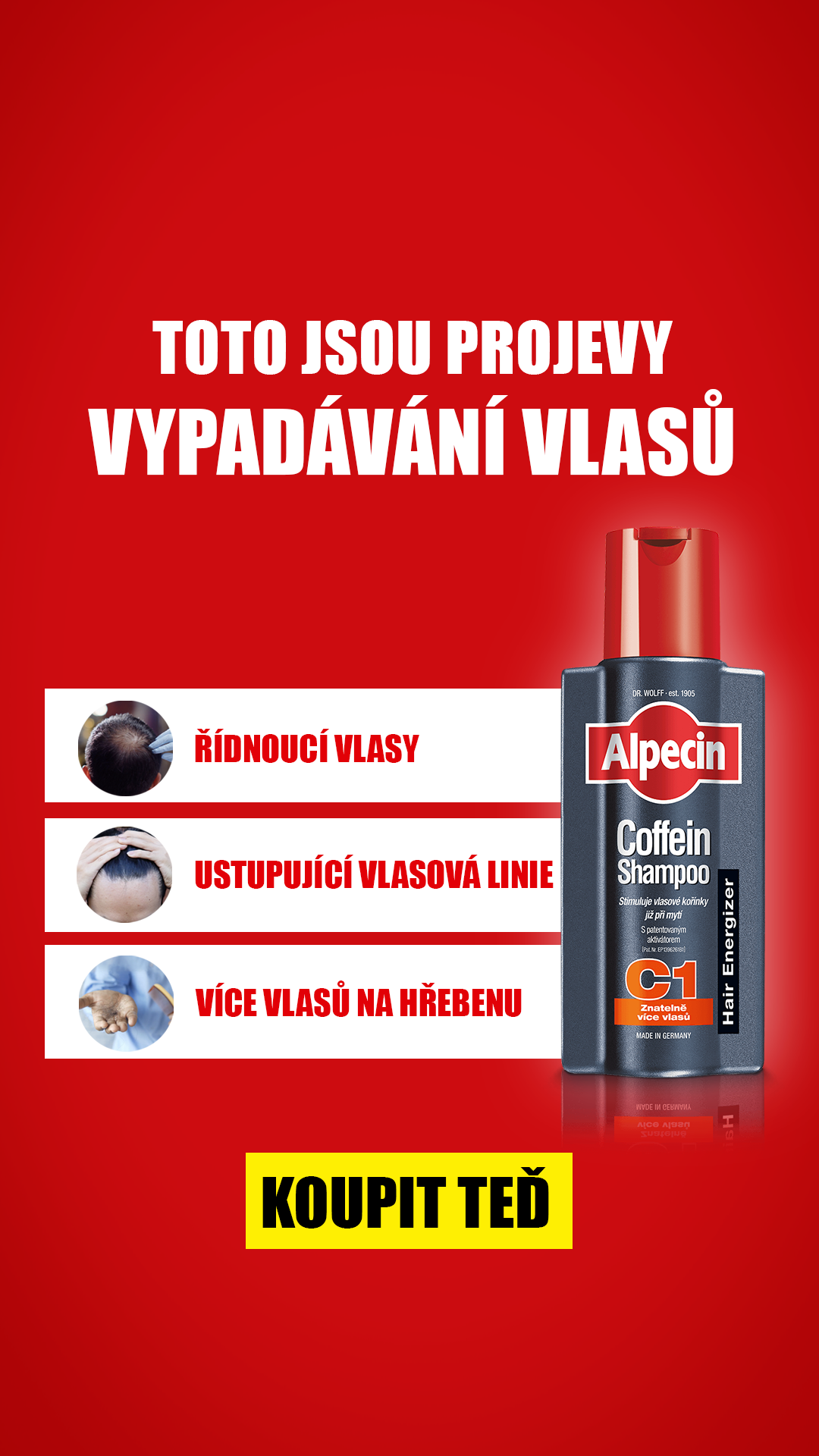 Alpecin Facebook ad from Mar 16, 2026