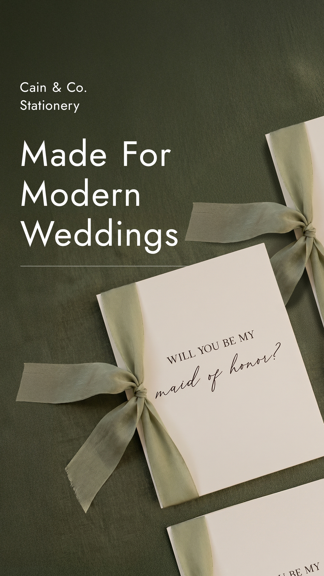 Cain & Co. Stationery Facebook ad