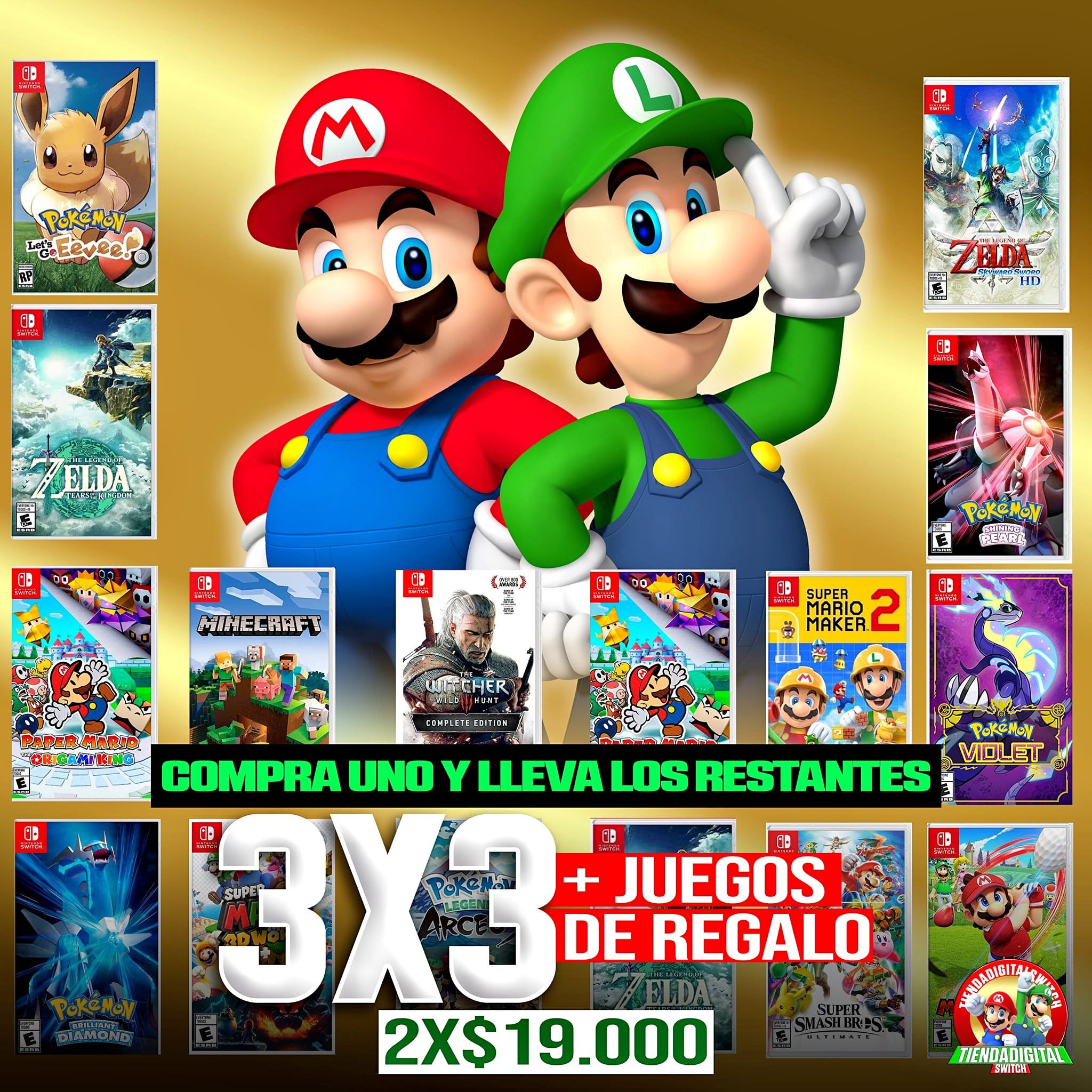tiendadigitalswitch Facebook ad: Atención inmediata