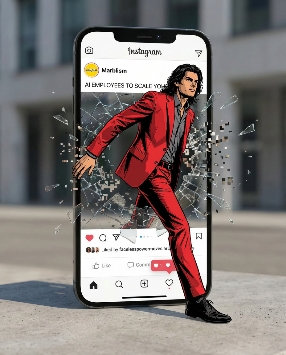Marblism Facebook ad