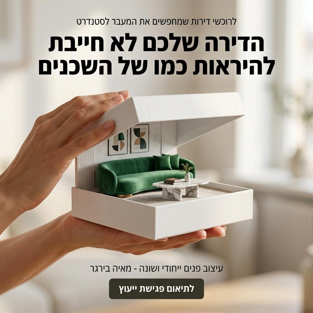 Maya Birger stylist מאיה בירגר מלבישה בתים Facebook ad: הבית שלך לא חייב להיראות ככה