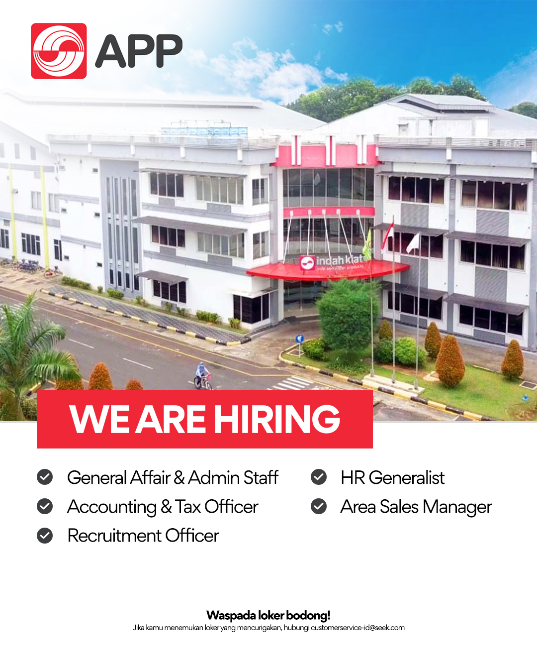 Jobstreet Indonesia Facebook ad