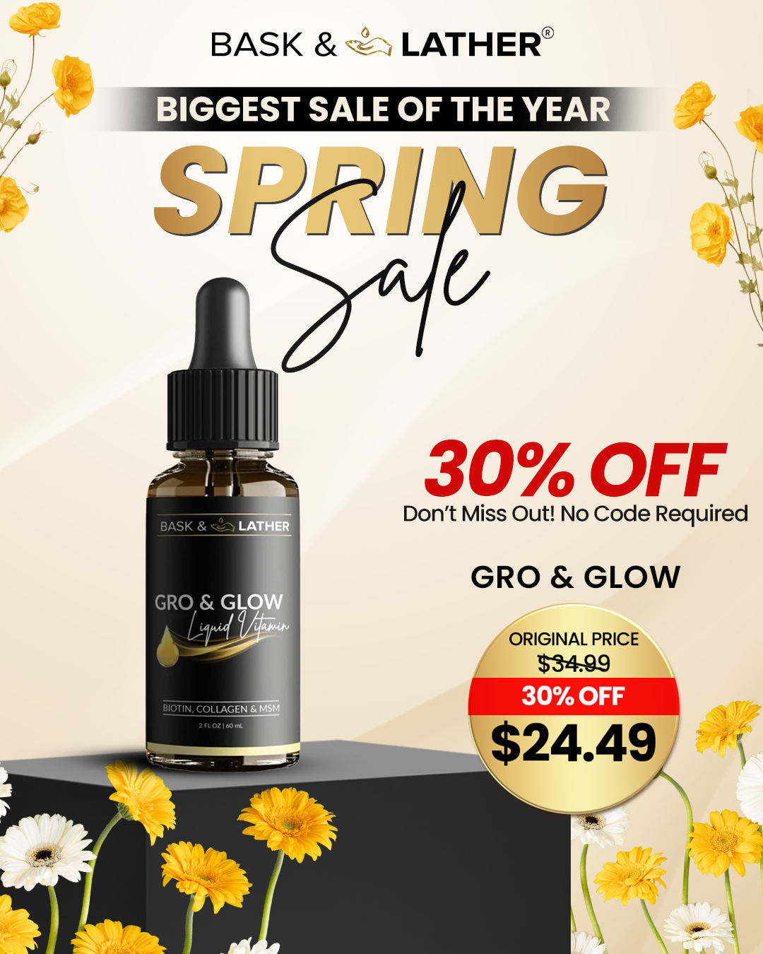 Bask & Lather Co Facebook ad