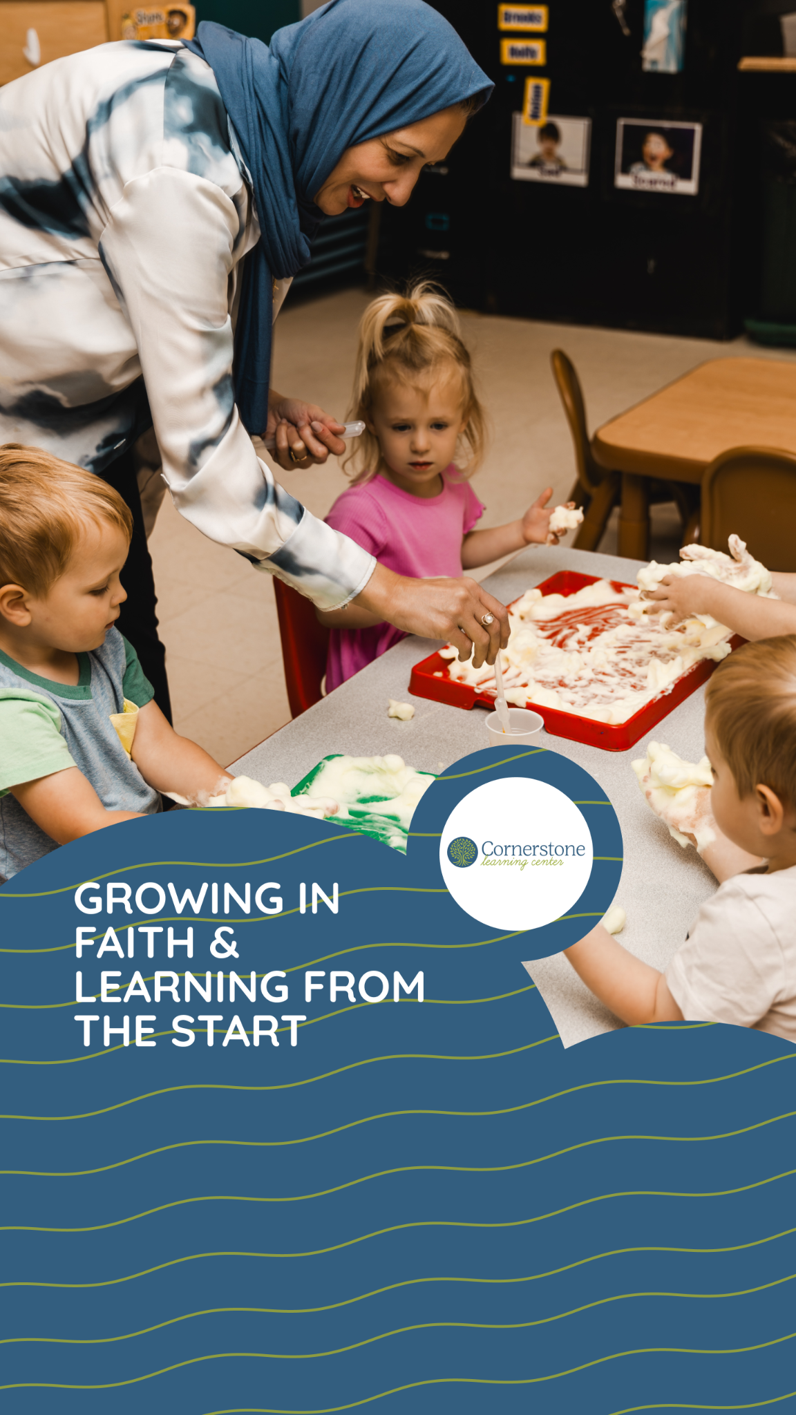 Cornerstone Learning Center Facebook ad from Oct 22, 2025