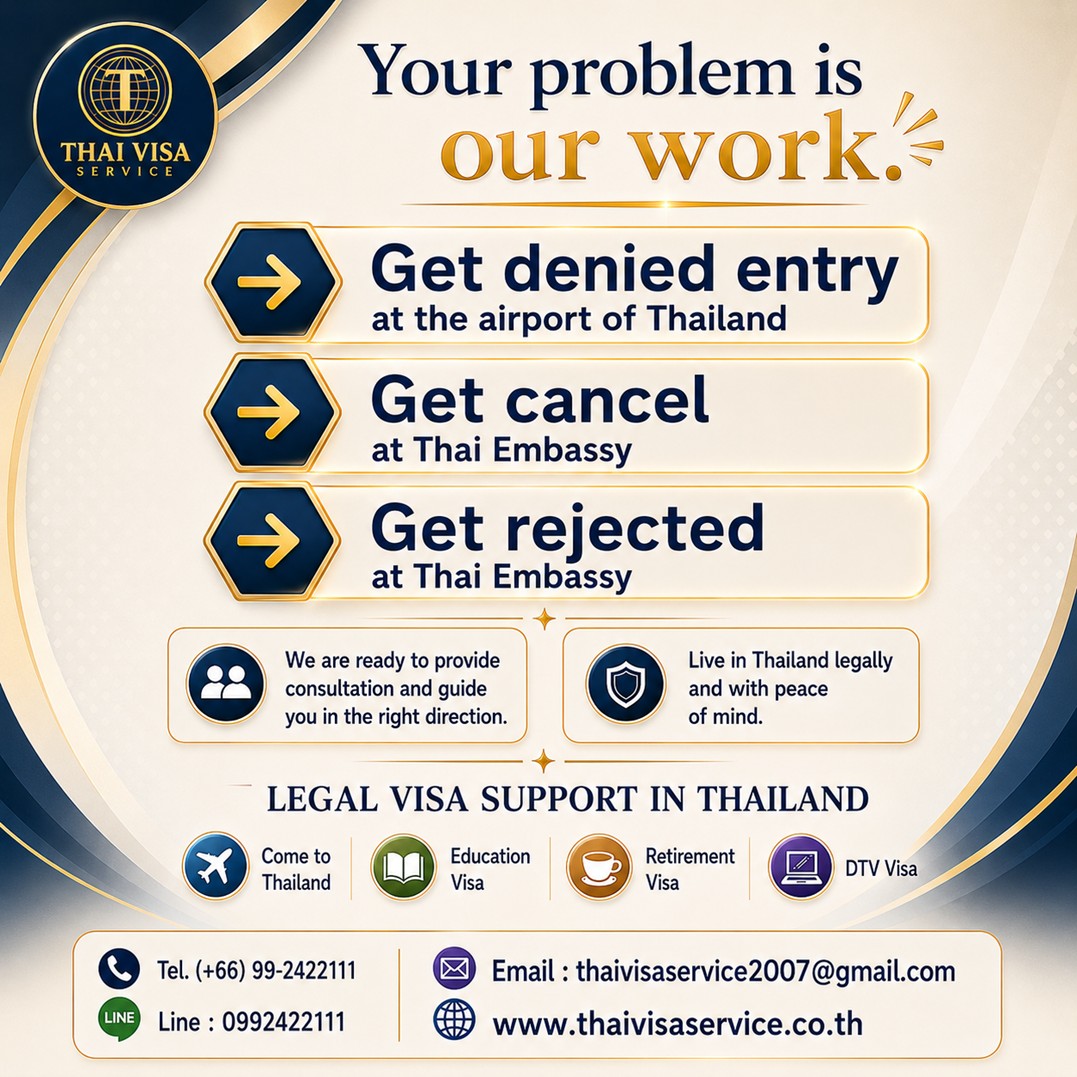 Thai Visa Service Chiang Mai Facebook ad: We provide legal and professional visa assistance for…