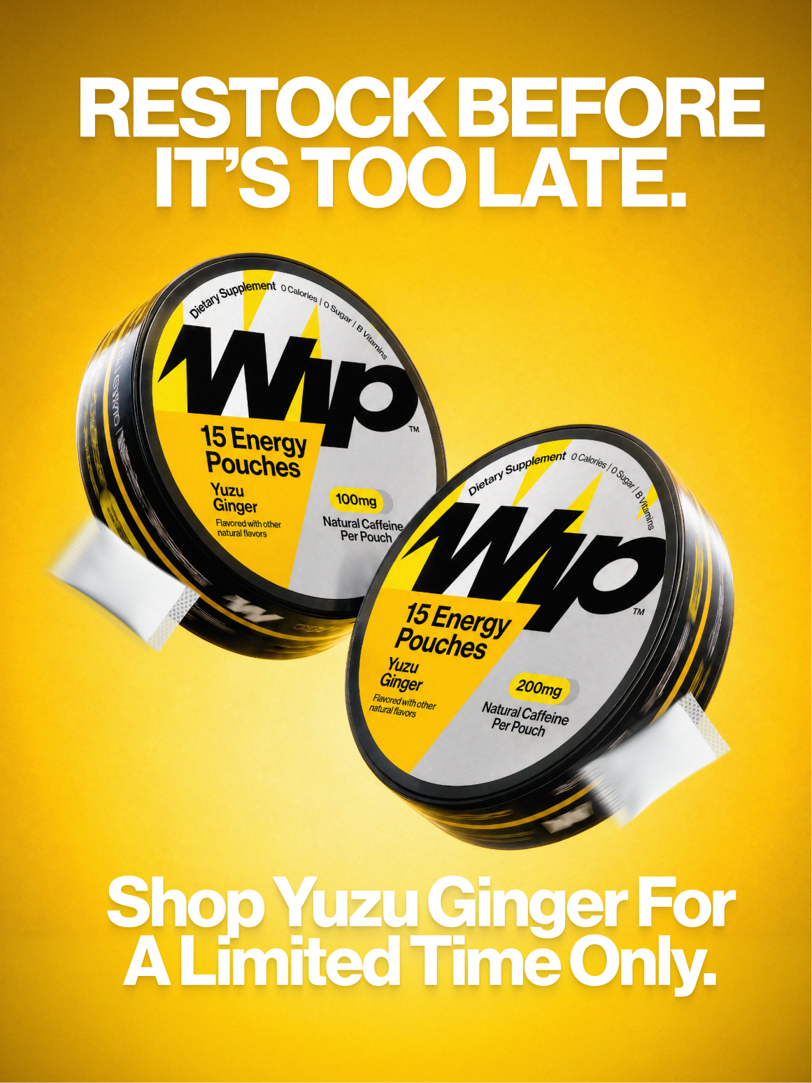 Wip Energy Facebook ad: Restock and Save Today