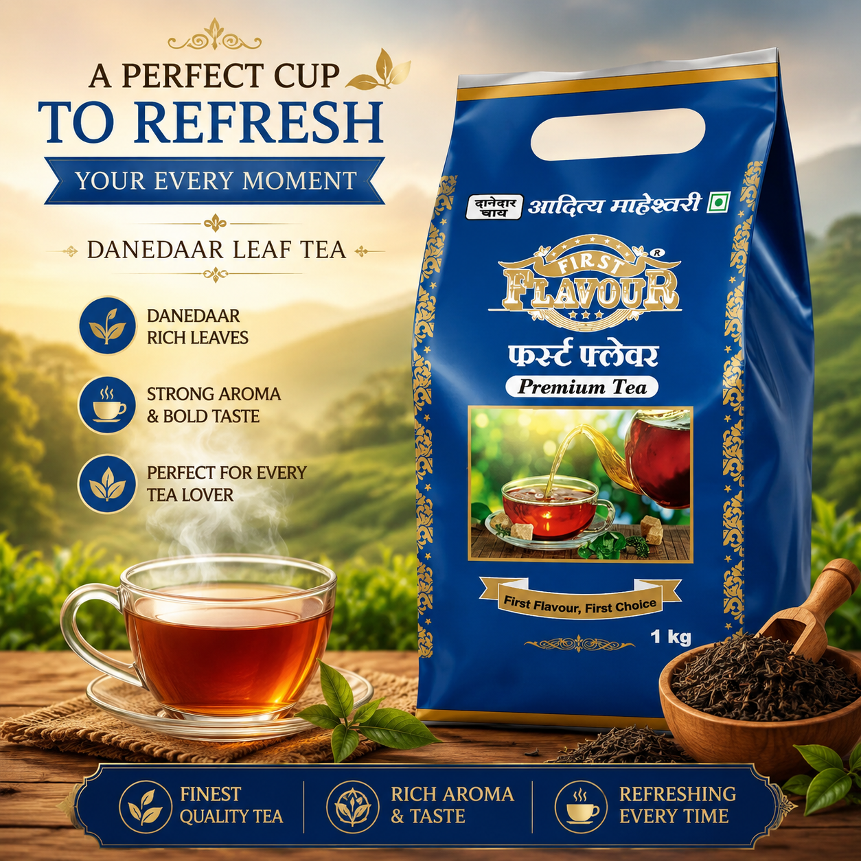 FIRST FLAVOUR IMPEX LLP Facebook ad: Buy Danedaar Leaf Tea 1Kg Today