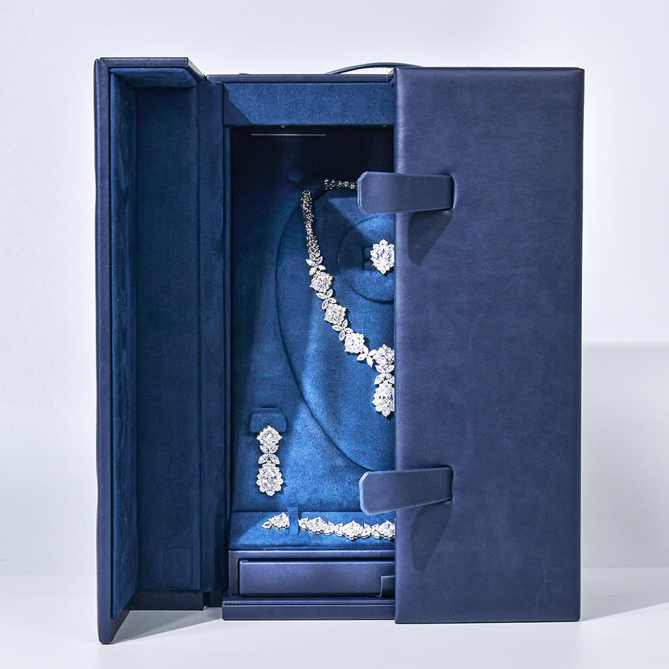 Shenzhen Beauty Wooden Box Facebook ad: Luxury LED Wooden Jewellery Storage Box for Luxury…