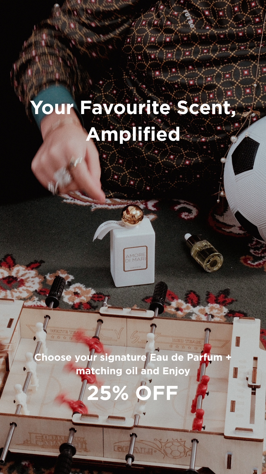 SUNNAMUSK Facebook ad: Your Signature Scent, Amplified