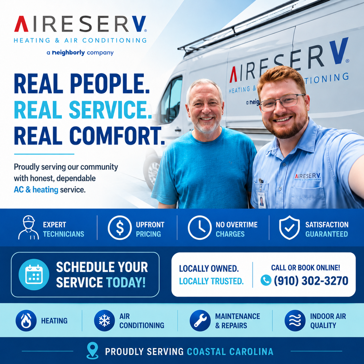 Aire Serv of Coastal Carolina Facebook ad