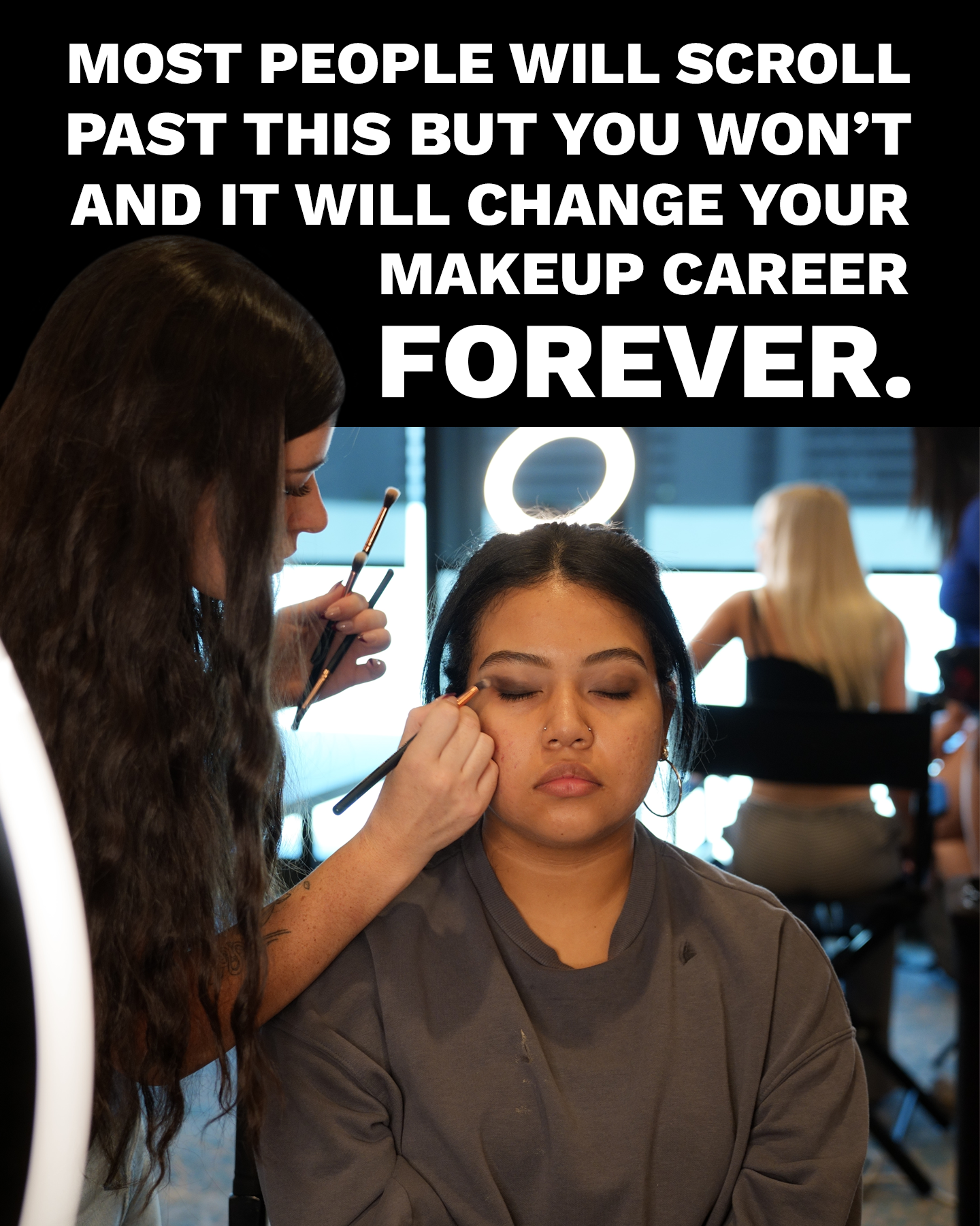 Glam Sophisticated Makeup Academy Facebook ad