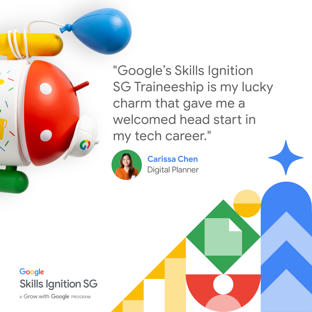 Google Facebook ad: Traineeships at Google