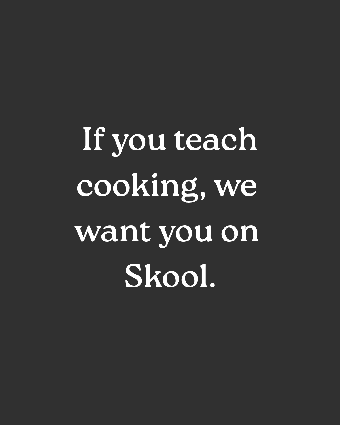Skool Facebook ad