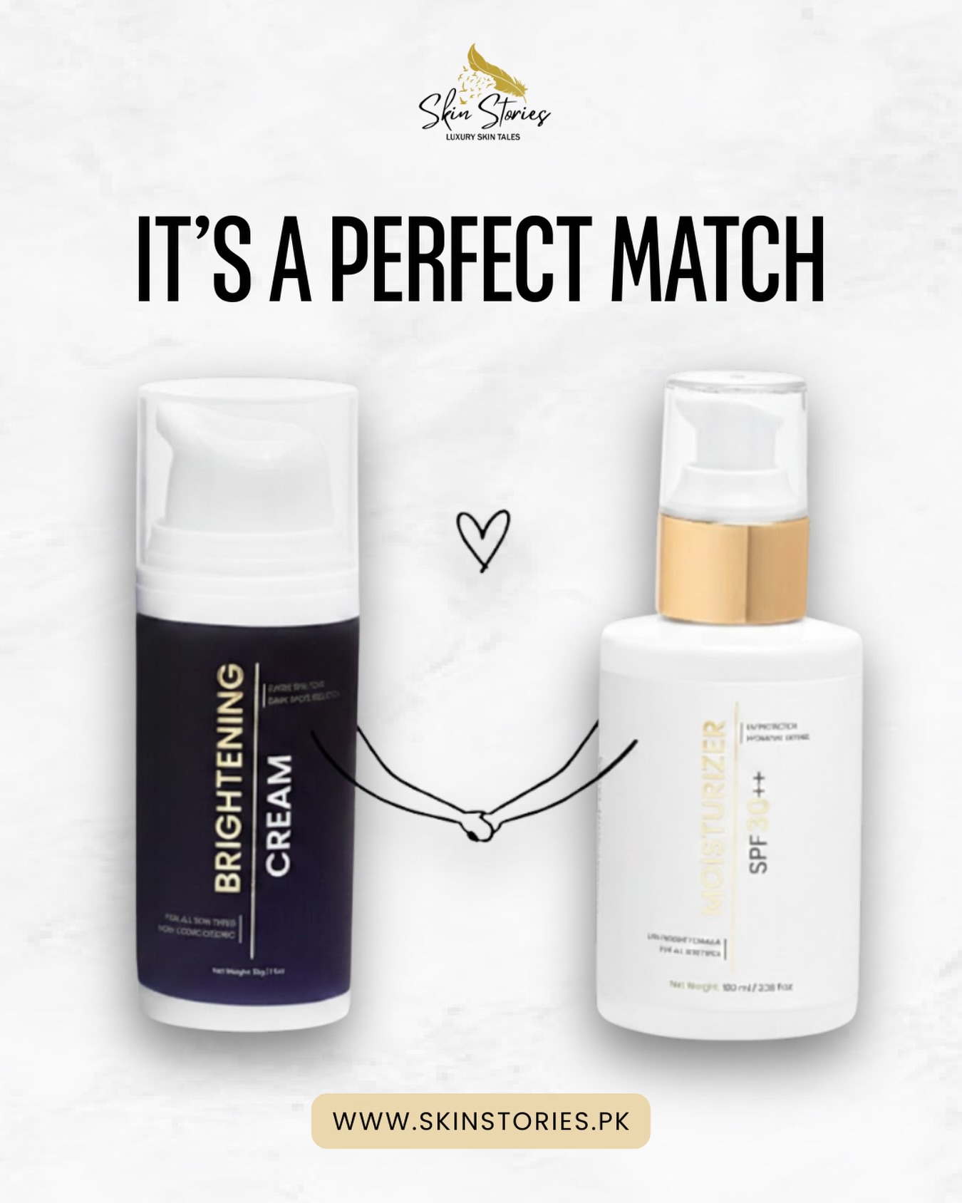 Skin Stories Facebook ad: Bright & Hydrate Duo | Brightening Cream & Moisturizer…