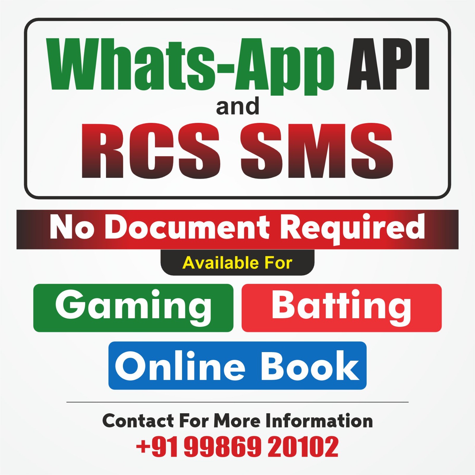 Skytrix Facebook ad: Without Document के WhatsApp API