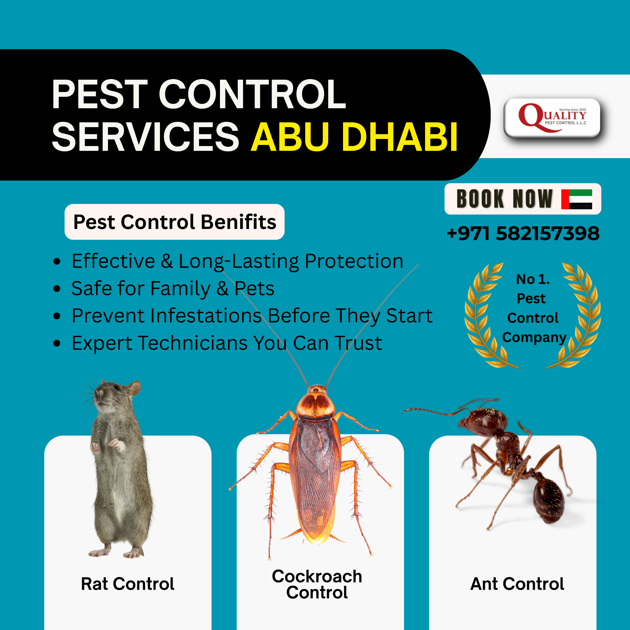 Quality Pest Control-UAE Facebook ad