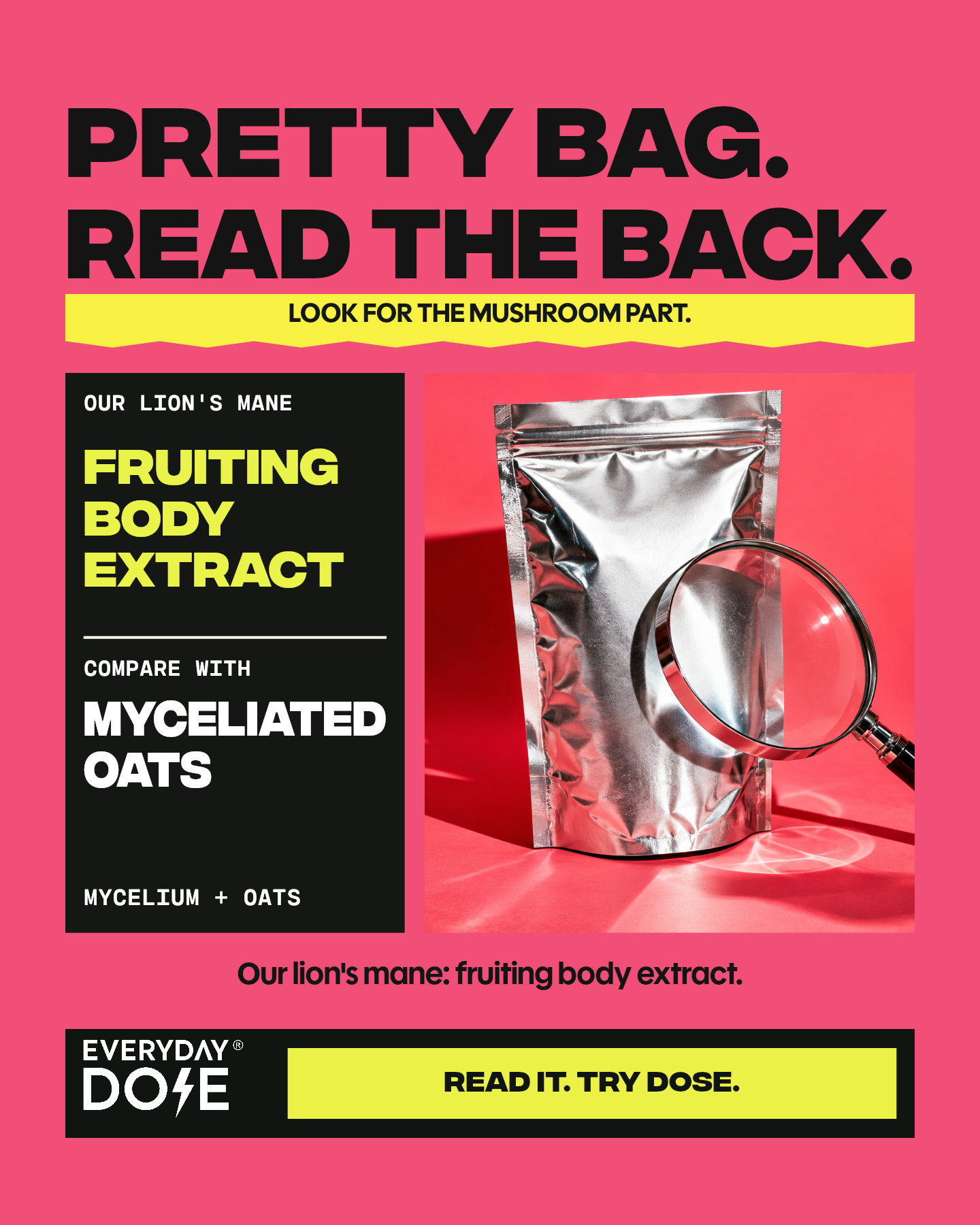 Everyday Dose Facebook ad: Pour Yourself Coffee That Does More
