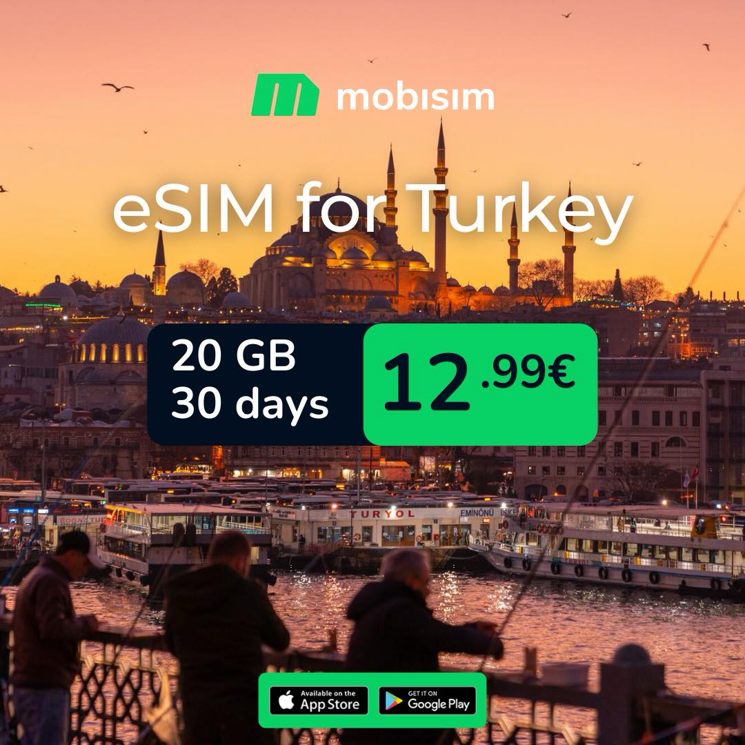 Mobisim Facebook ad: eSIM for Turkey