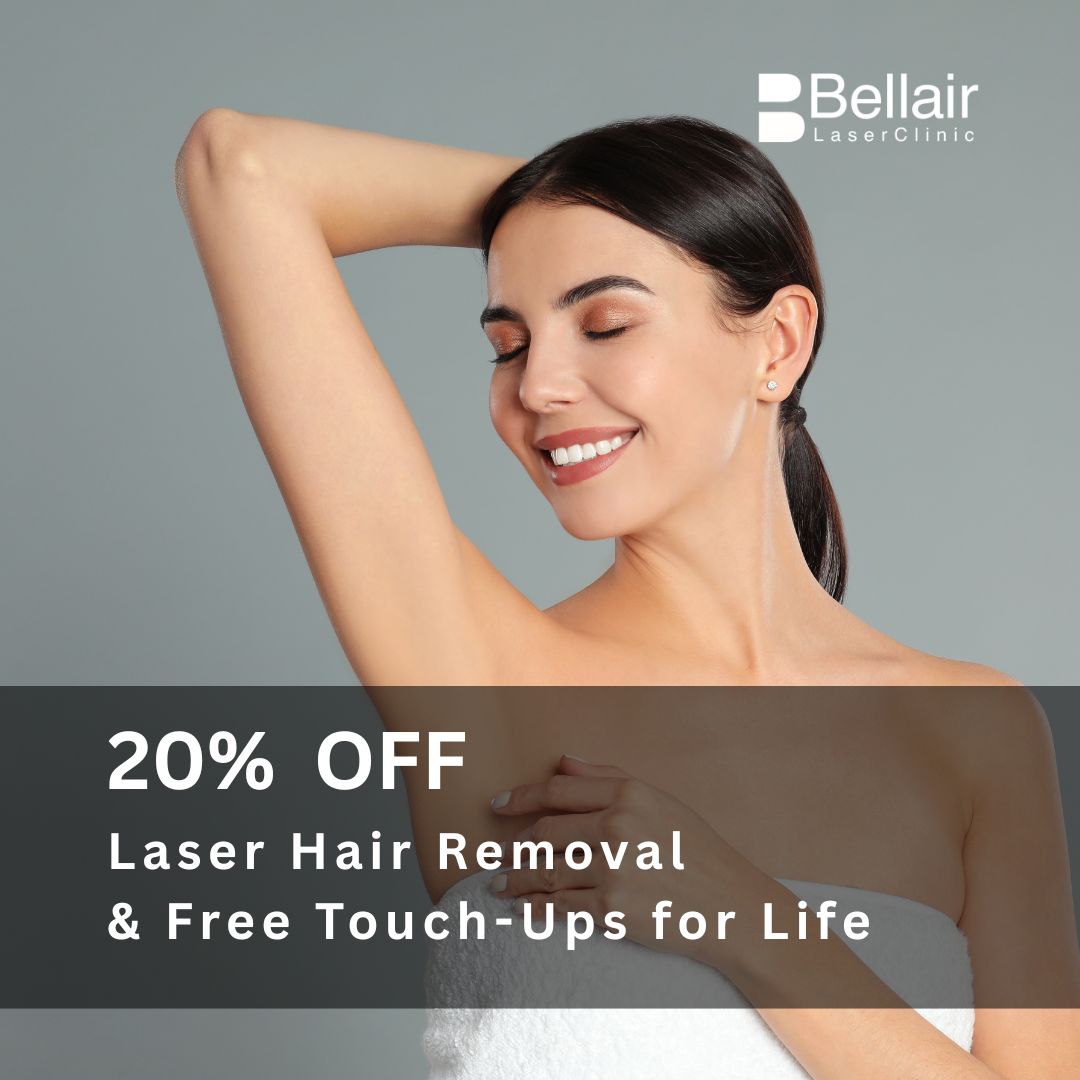 Bellair Laser Clinic Facebook ad from Jun 8, 2026