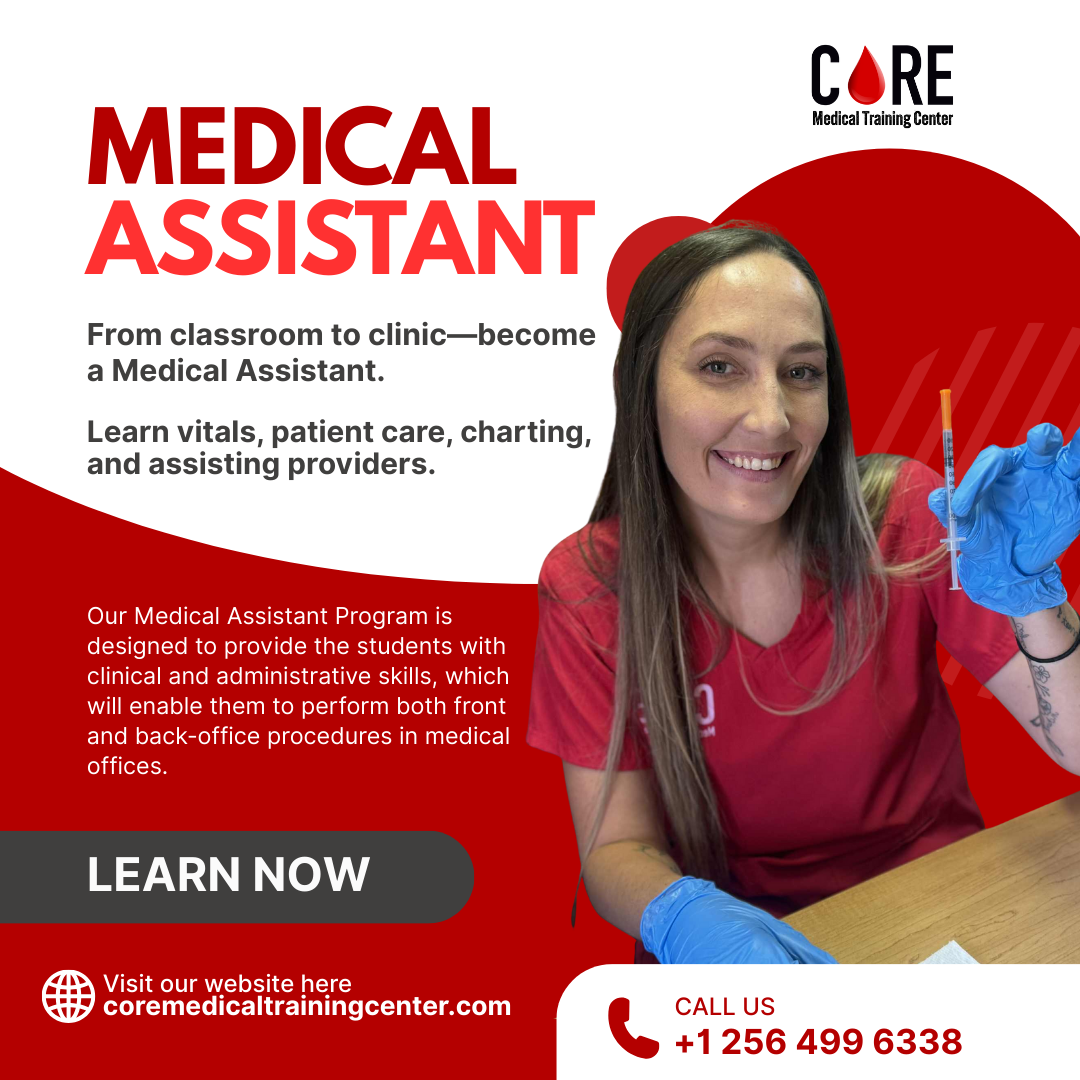 Core Medical Training Center Facebook ad: Become a Healthcare Pro-Get Certified Today