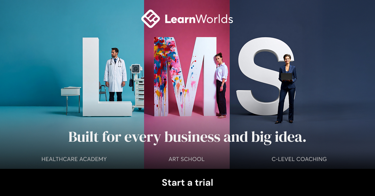 LearnWorlds Facebook ad