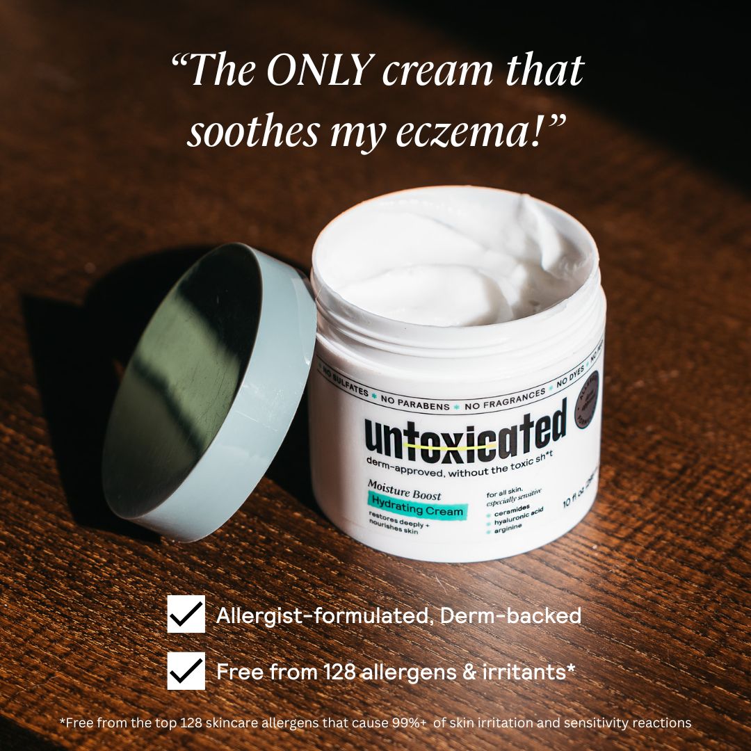 Untoxicated Skincare Facebook ad: The Only Cream Eczema-Prone Needs