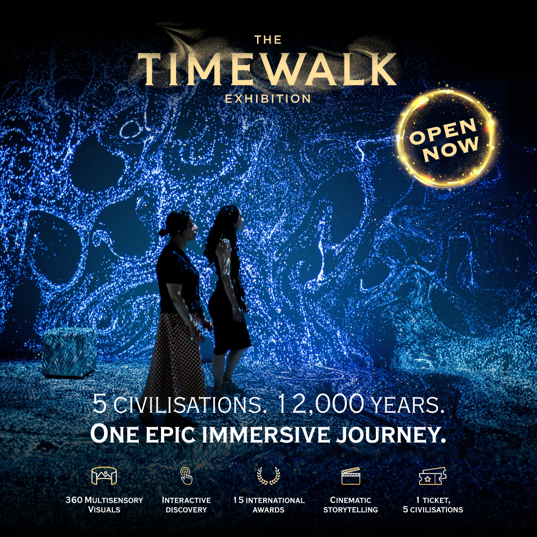 Timewalk Exhibition Facebook ad from Jul 27, 2026