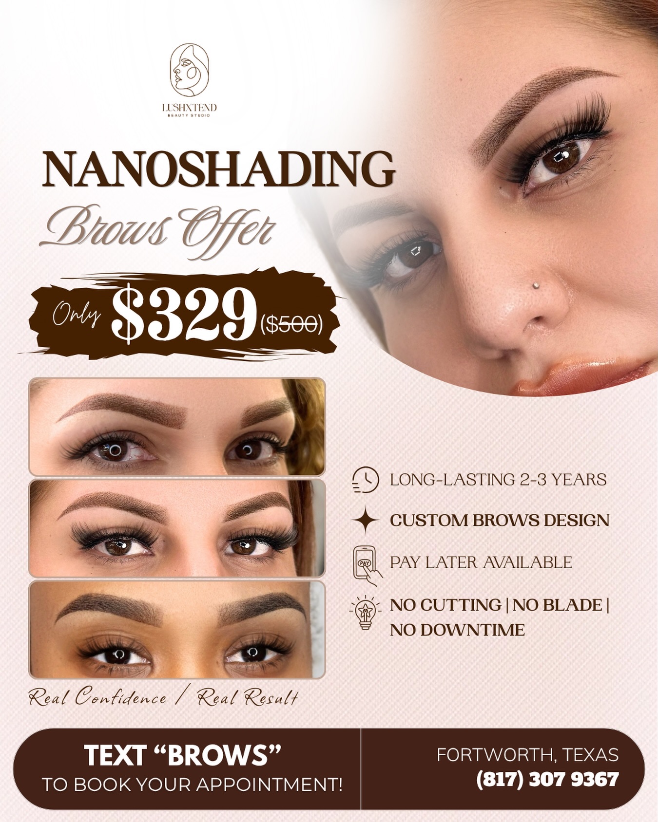 Lushxtend PMU & Lash Studio Facebook ad