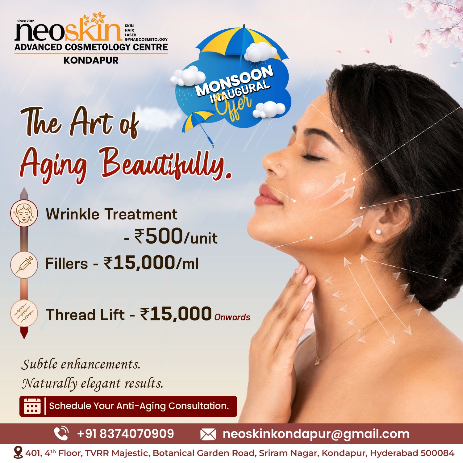Neoskin Kondapur Facebook ad