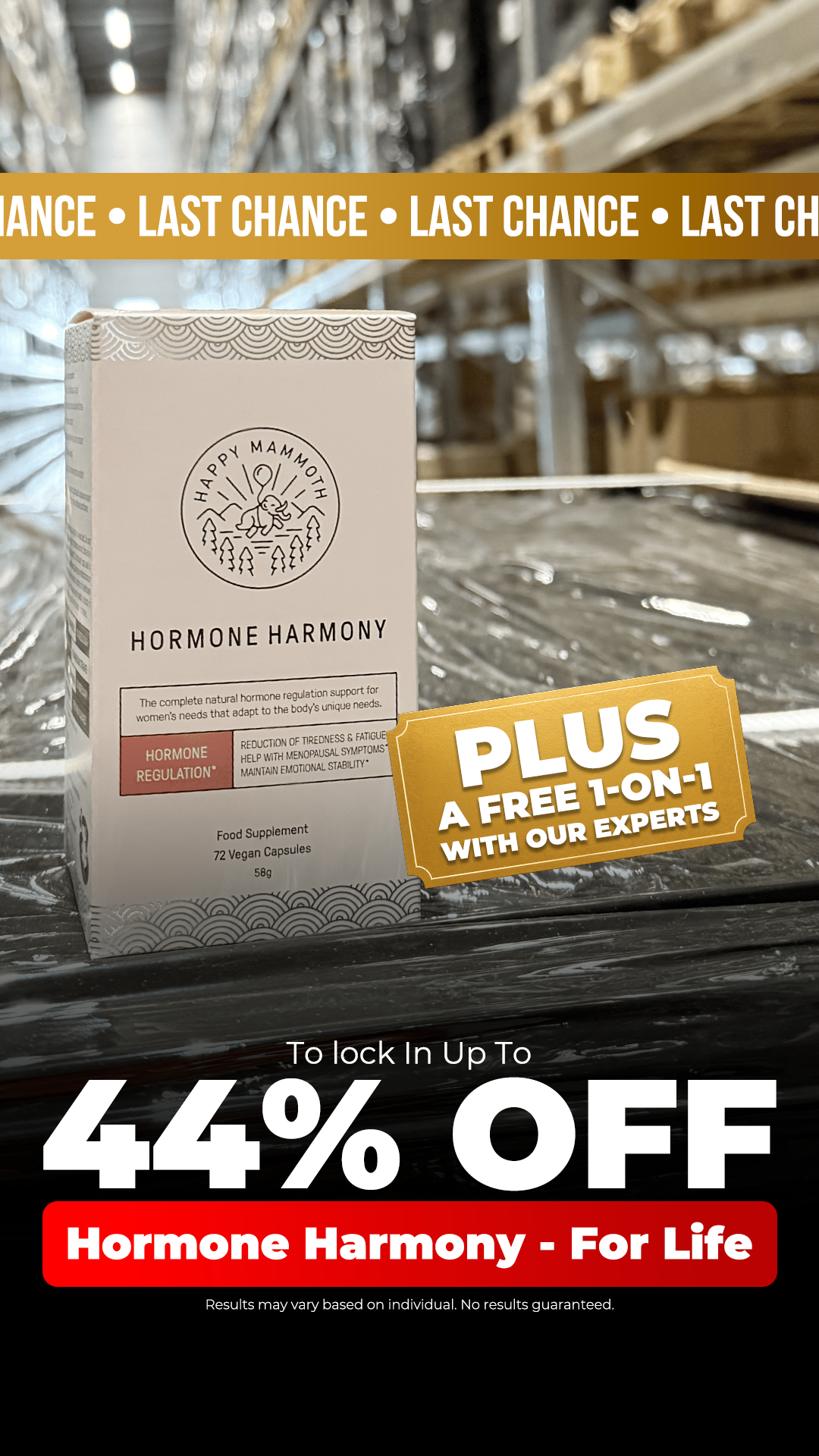Happy Mammoth US Facebook ad