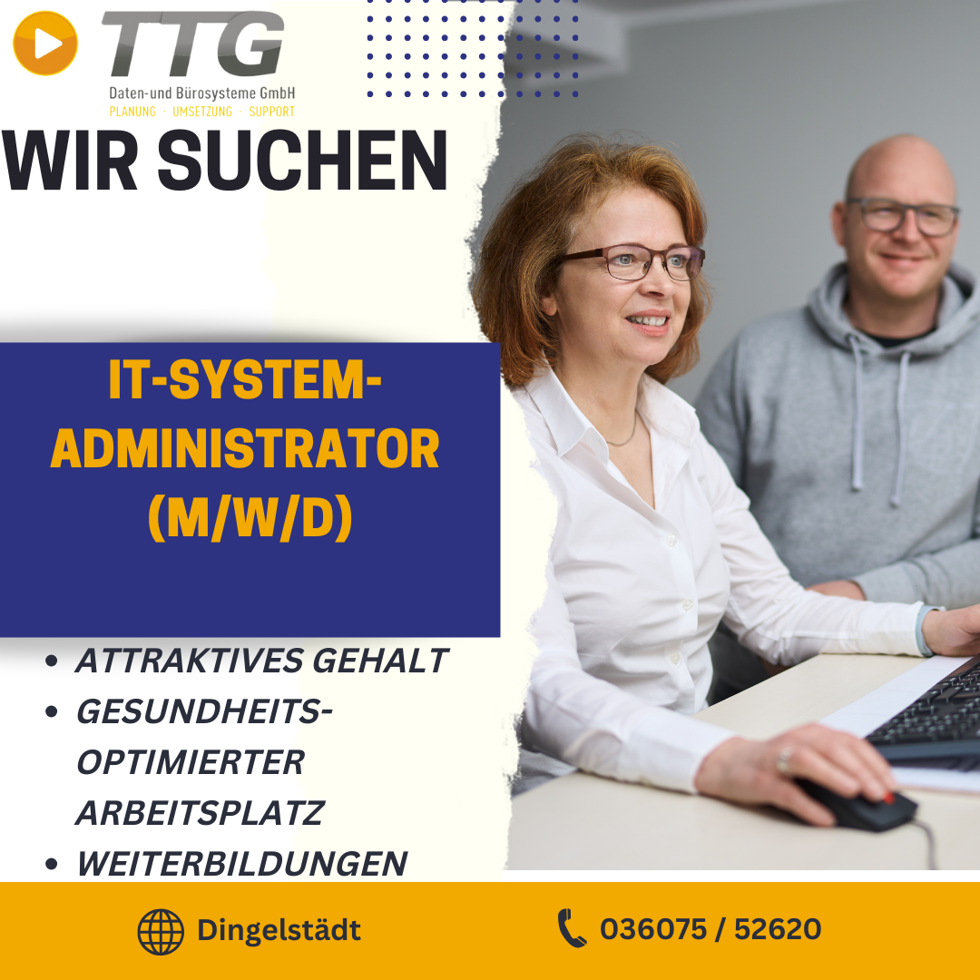 TTG Daten- und Bürosysteme GmbH Facebook ad: In unter 2 Minuten bewerben!