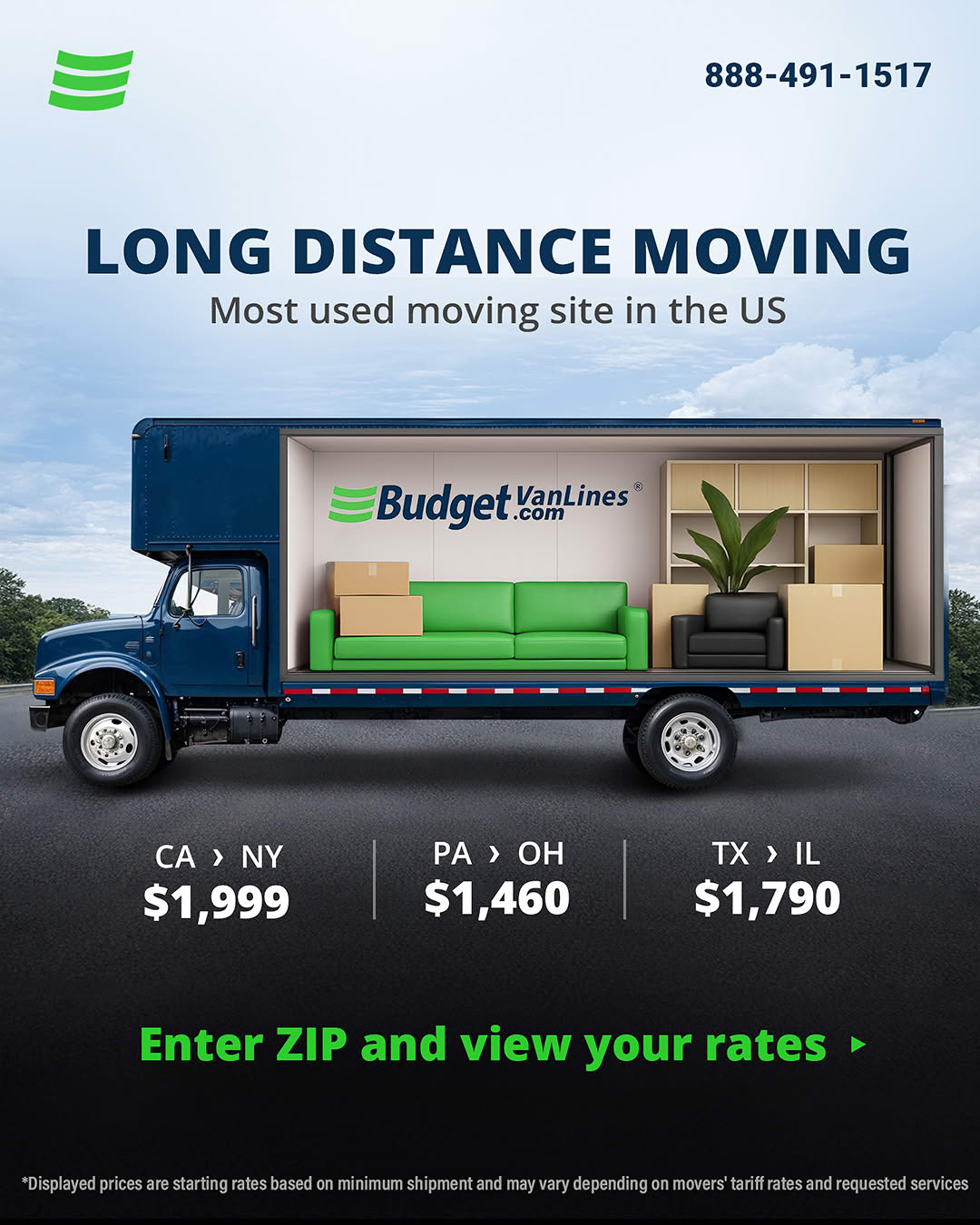 Budget Van Lines Facebook ad
