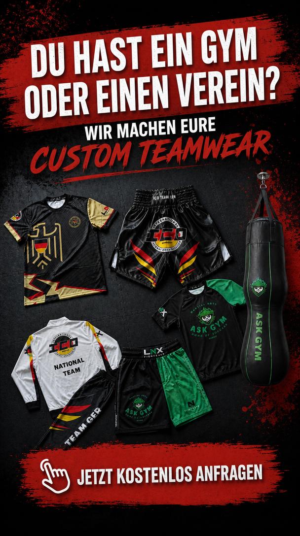 LNX-Sport Facebook ad: Custom Teamwear für Gyms & Vereine