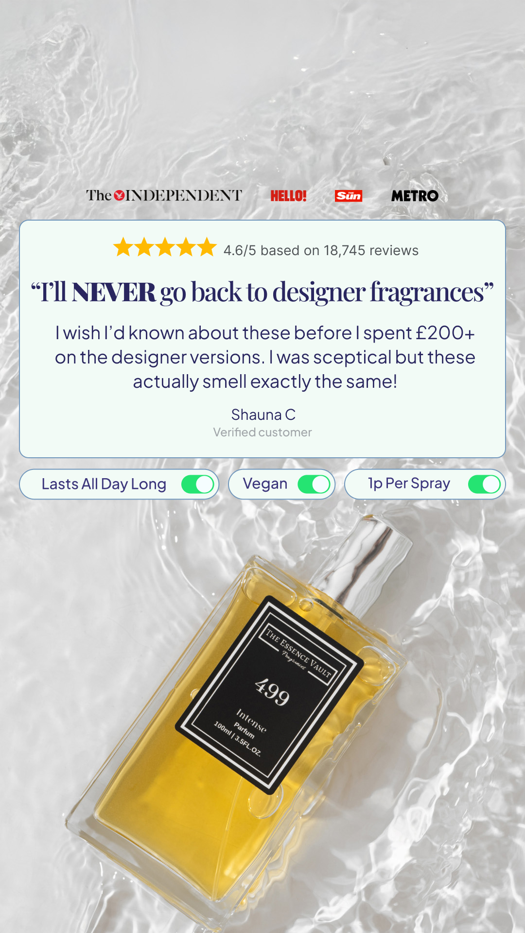 The Essence Vault Facebook ad