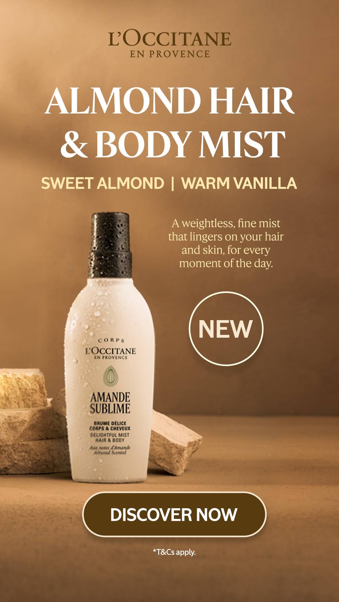 L'OCCITANE en Provence Facebook ad: Everyday Almond Refresh