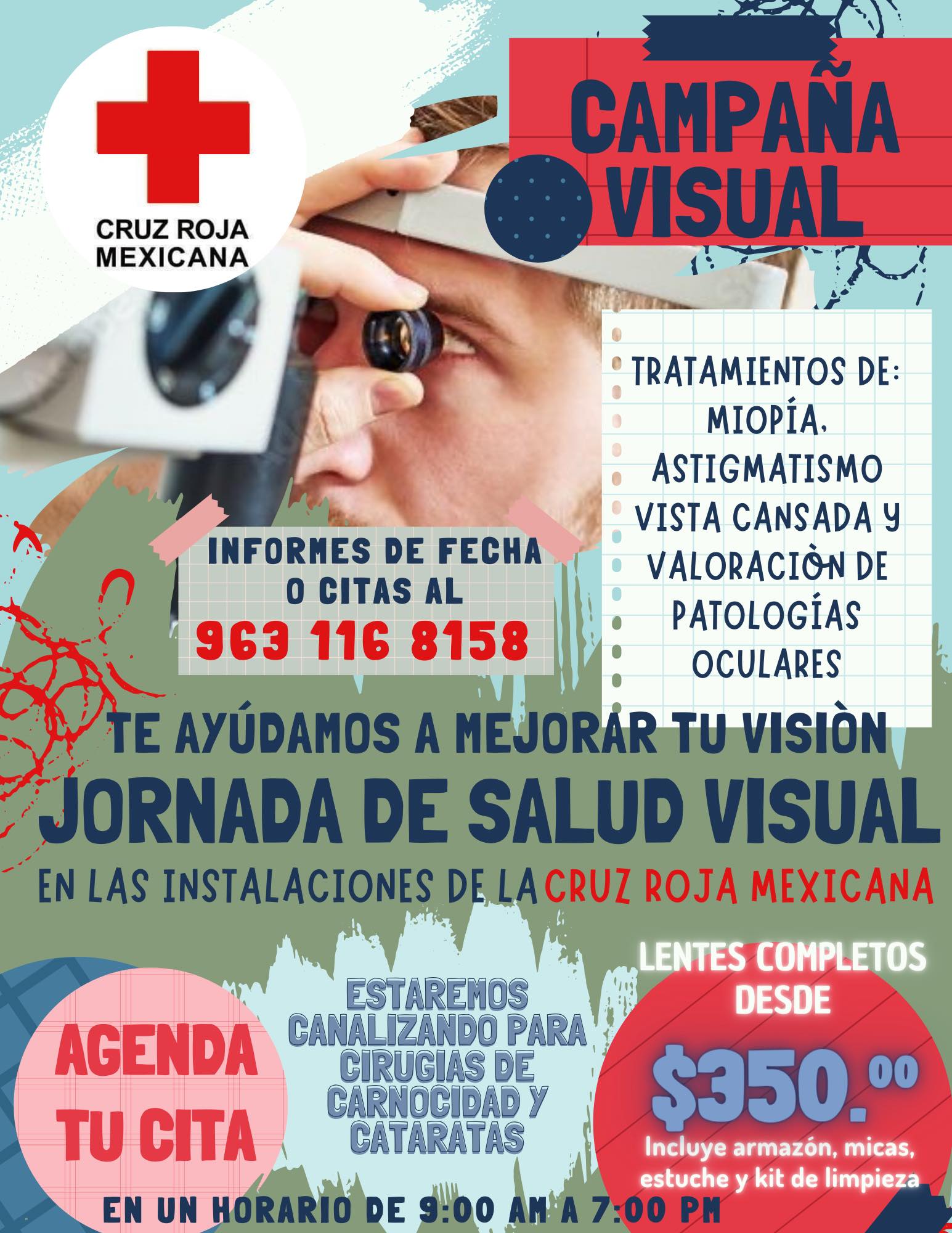 Optometrist & Sunglasses Facebook ad: ¡Cuidar de tus ojos nunca ha sido tan…