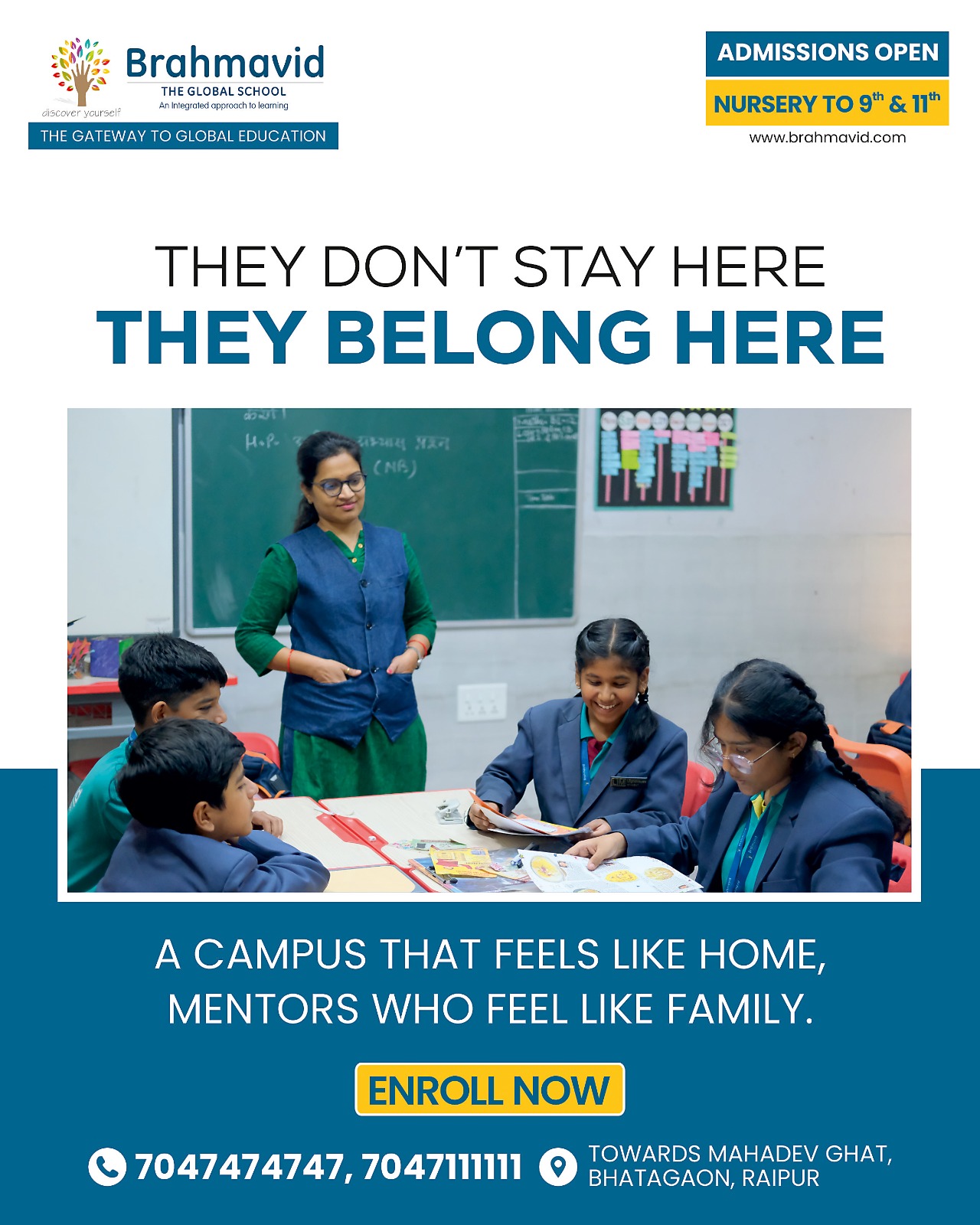 Brahmavid The Global School Facebook ad: Brahmavid The Global School, Raipur