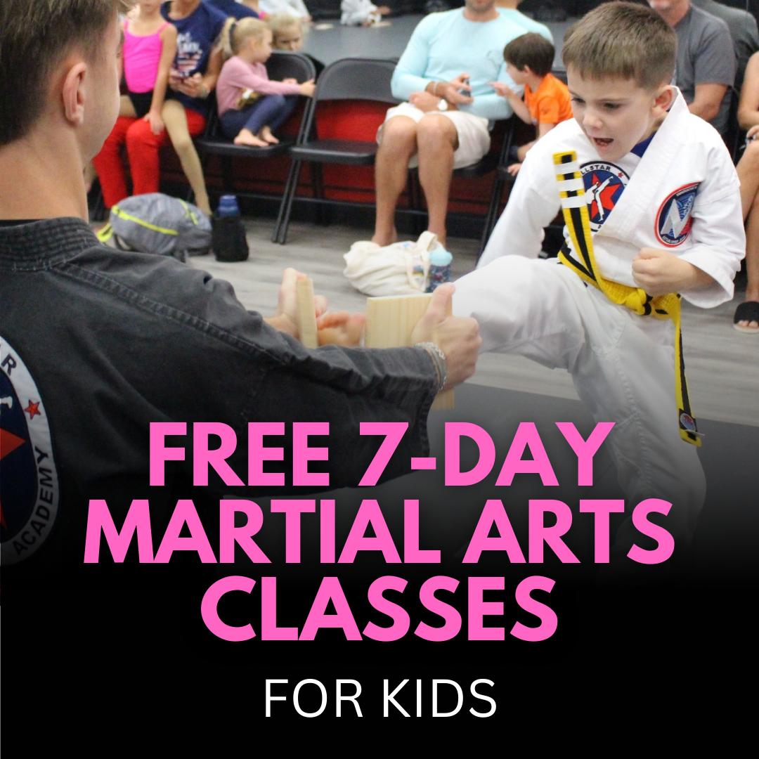 Allstar Martial Arts Academy Facebook ad: 1 Week FREE TRIAL for KIDS