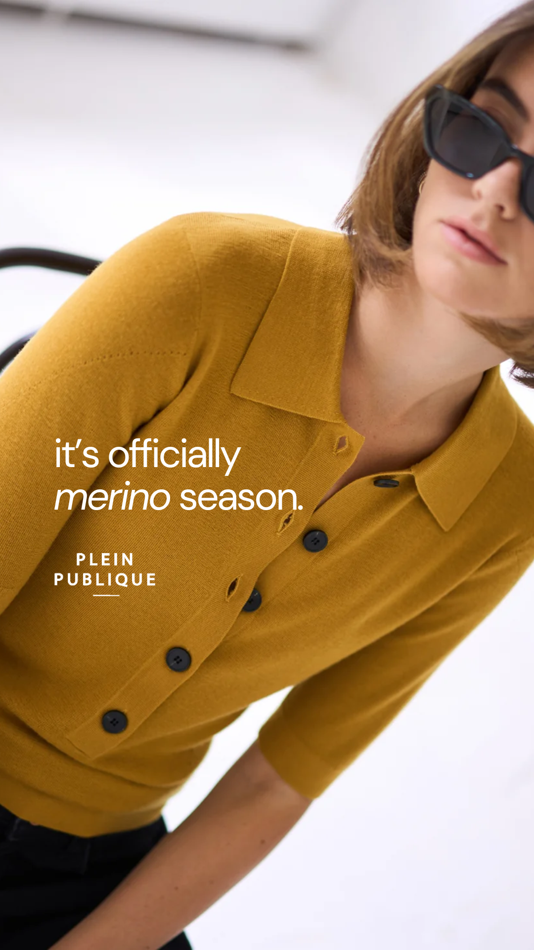 Plein Publique Facebook ad: Soft, timeless and naturally temperature-regulating