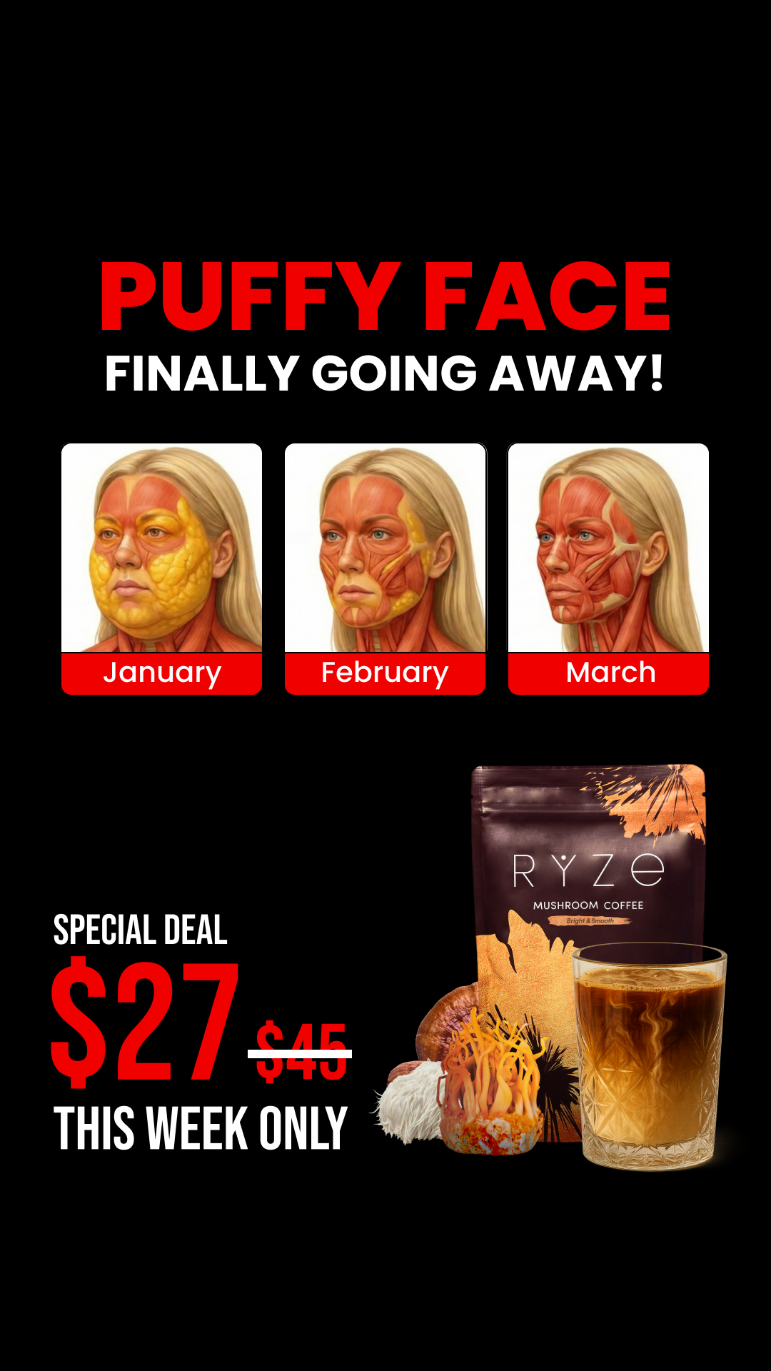 RYZE Superfoods Facebook ad