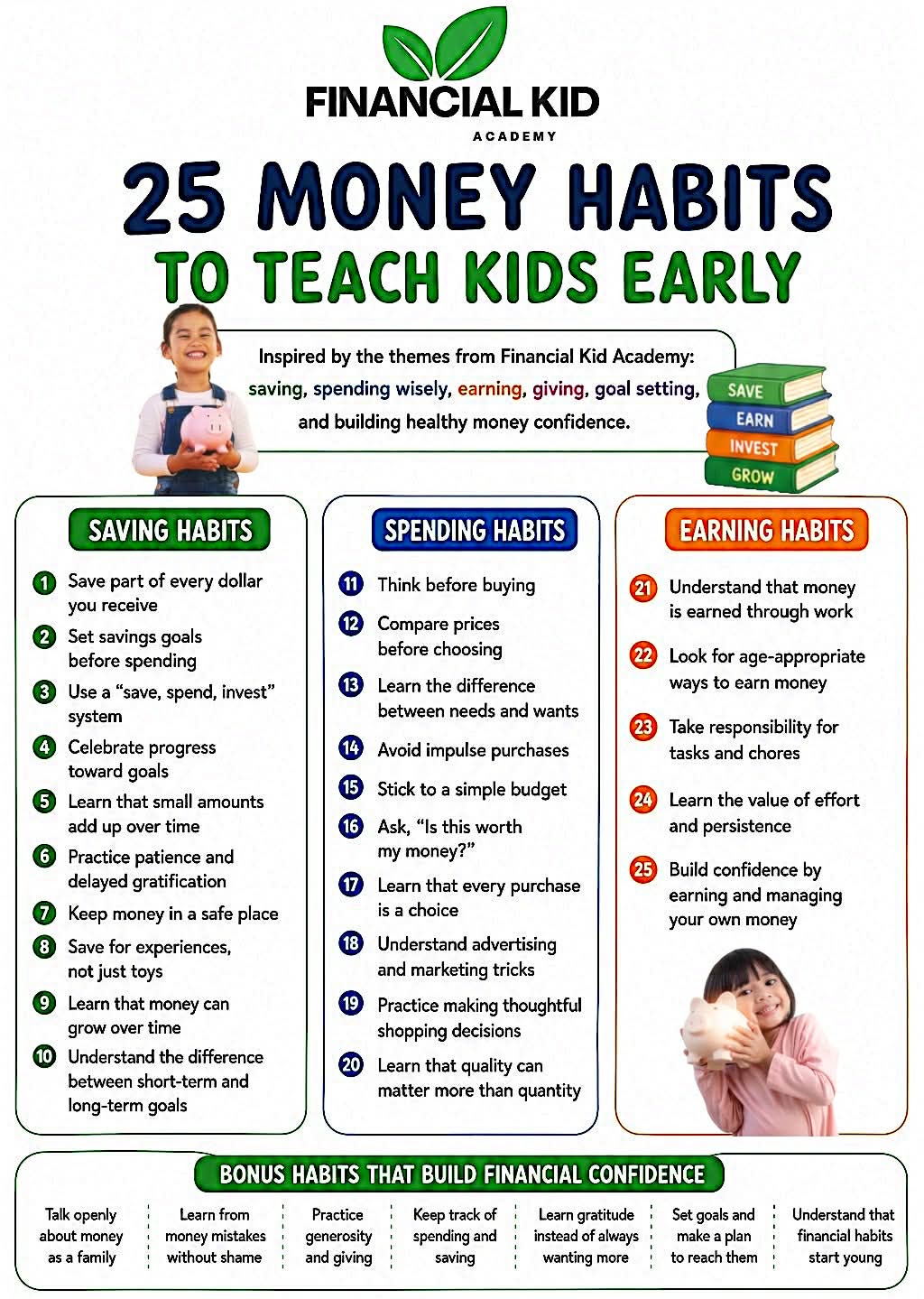 Financial Kid Academy Facebook ad: Money habits start long before adulthood
