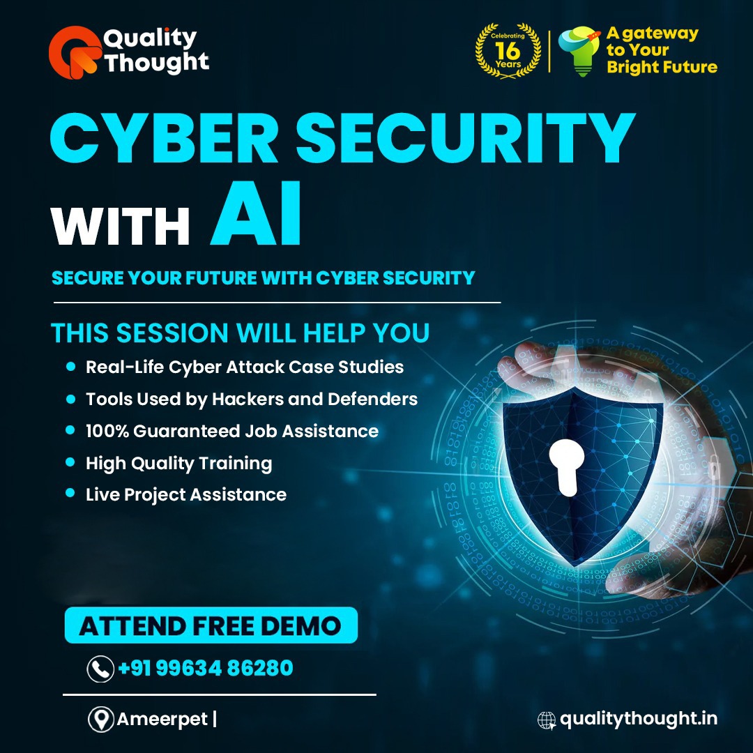 Quality Thought Technologies Facebook ad: FREE Demo: Cyber Security with AI