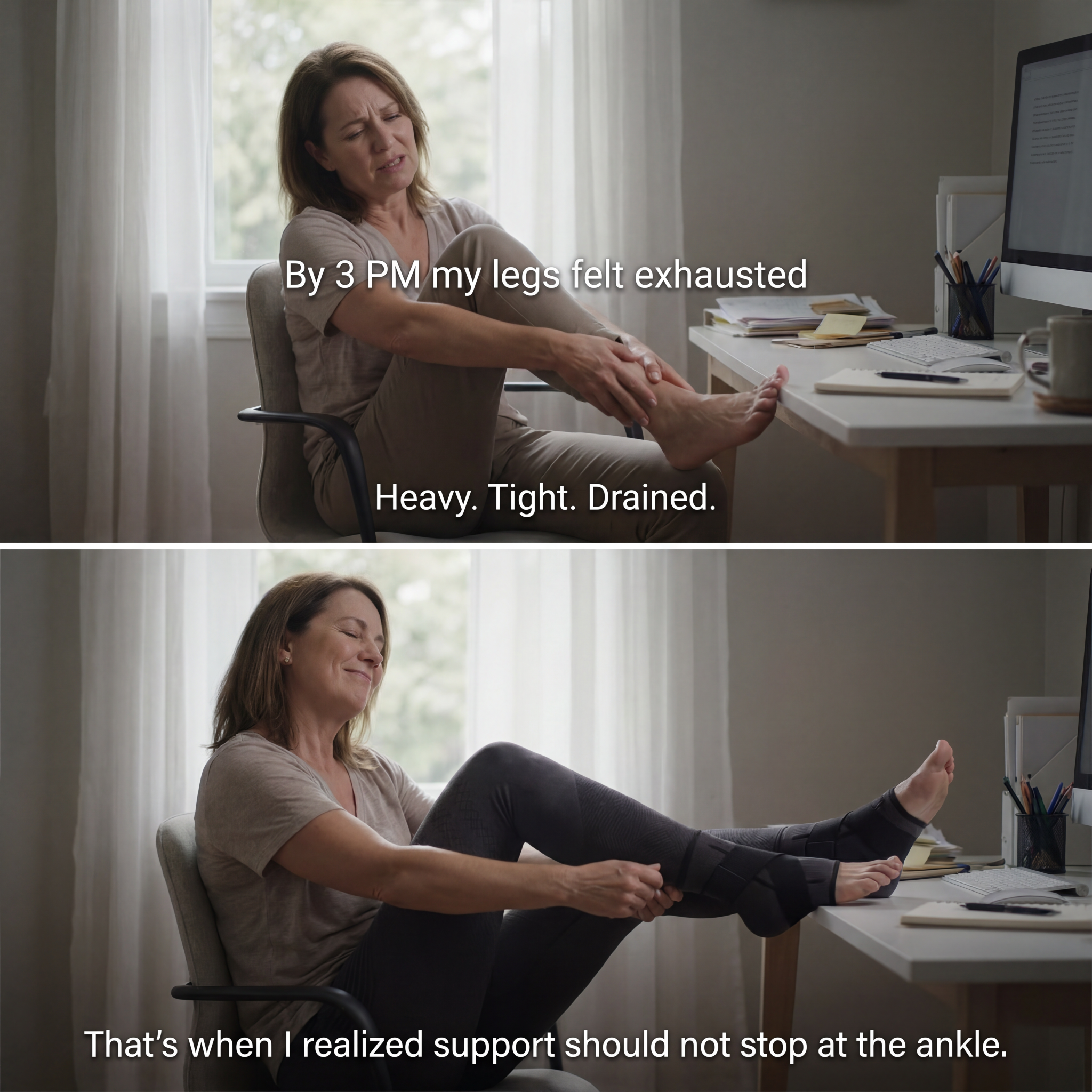 Doletics Facebook ad: Support Should Not Stop At The Calves.