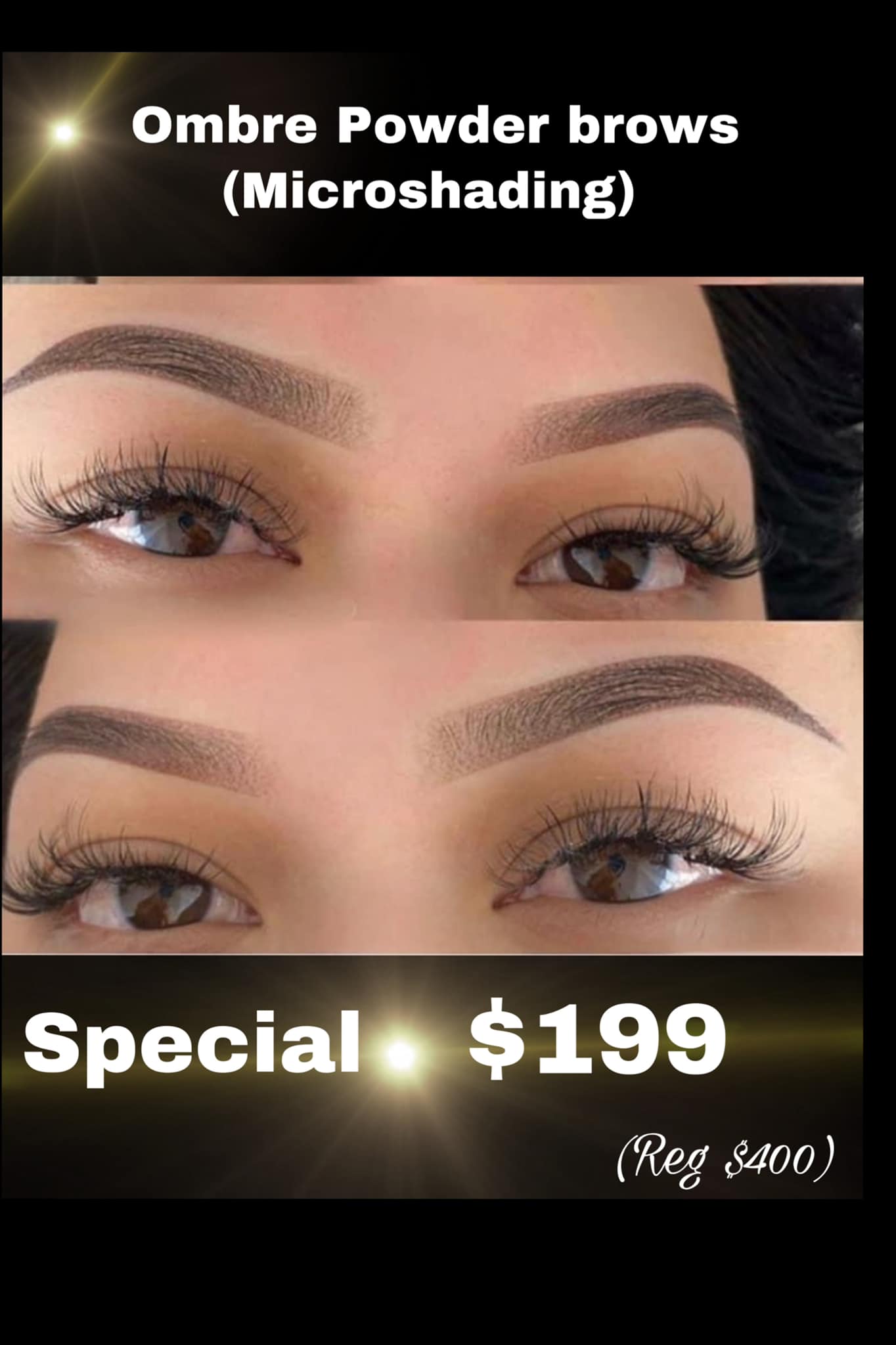 Cincinnati Powder Brows Salon Facebook ad: Do you want to wake up beautiful every…