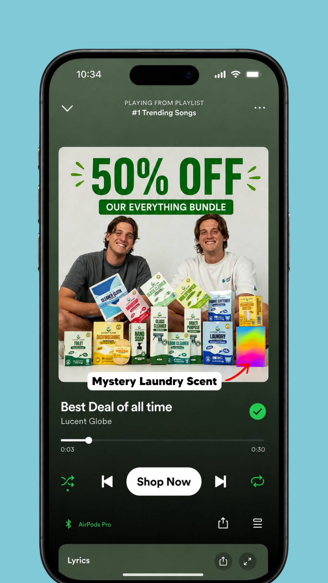 Lucent Globe Facebook ad