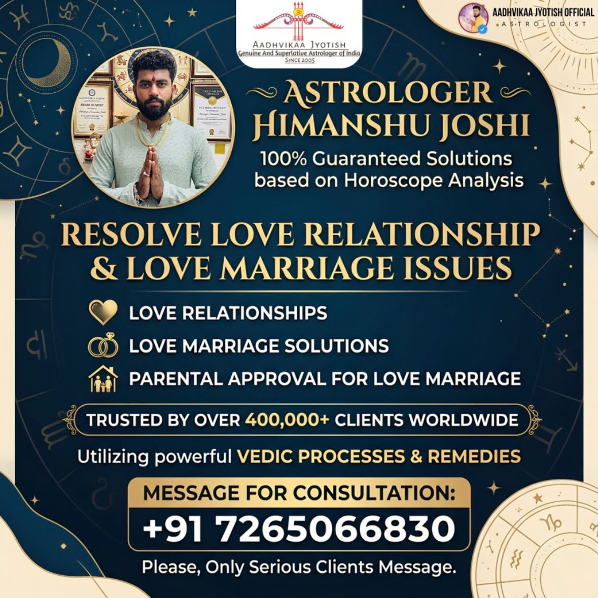 Astro Himanshu joshi Facebook ad