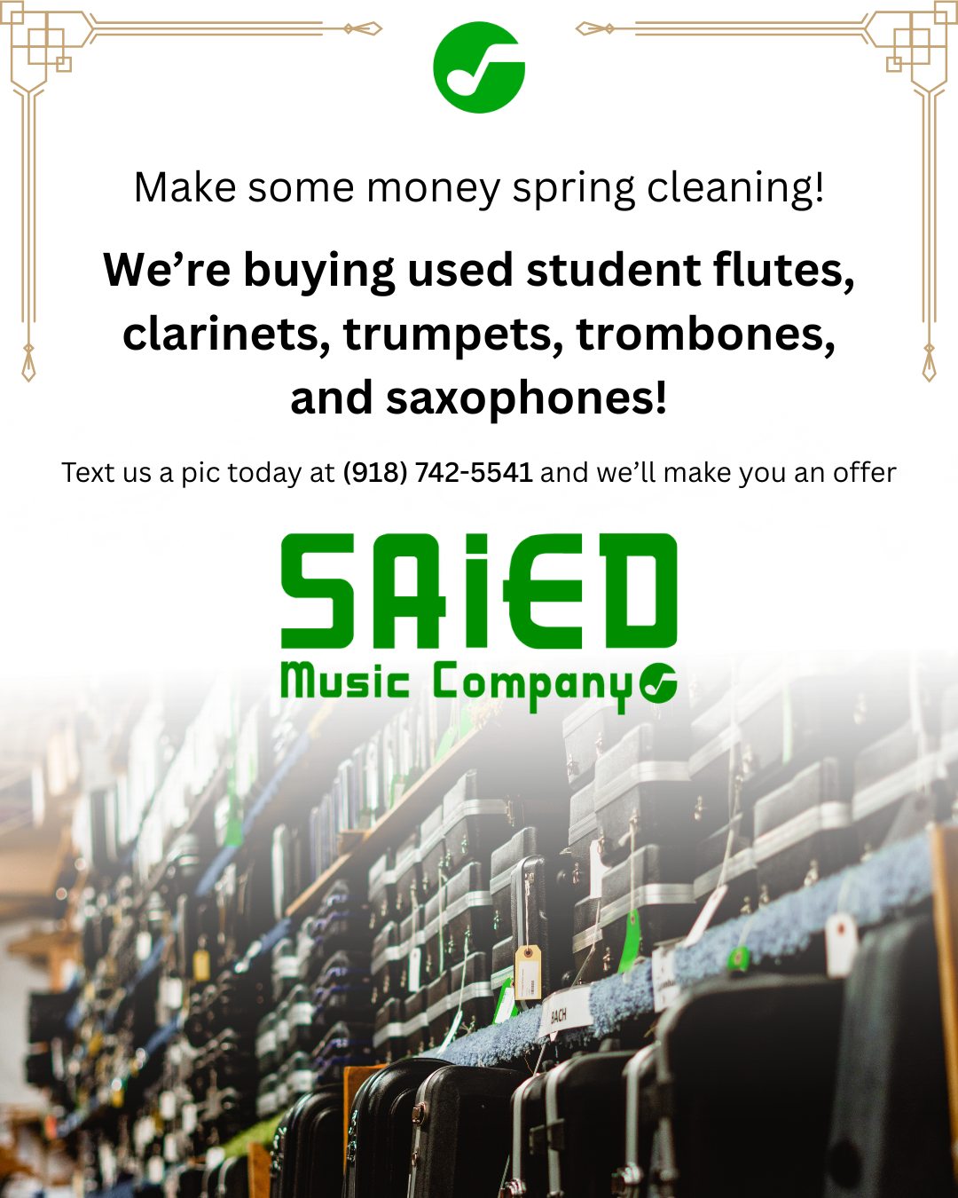 Saied Music Co. Facebook ad