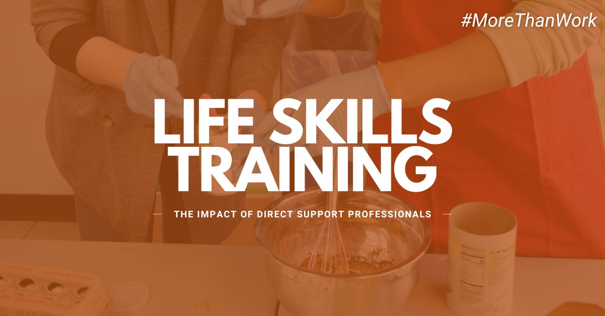MoreThanWork Facebook ad: #MoreThanWork | Direct Support Careers