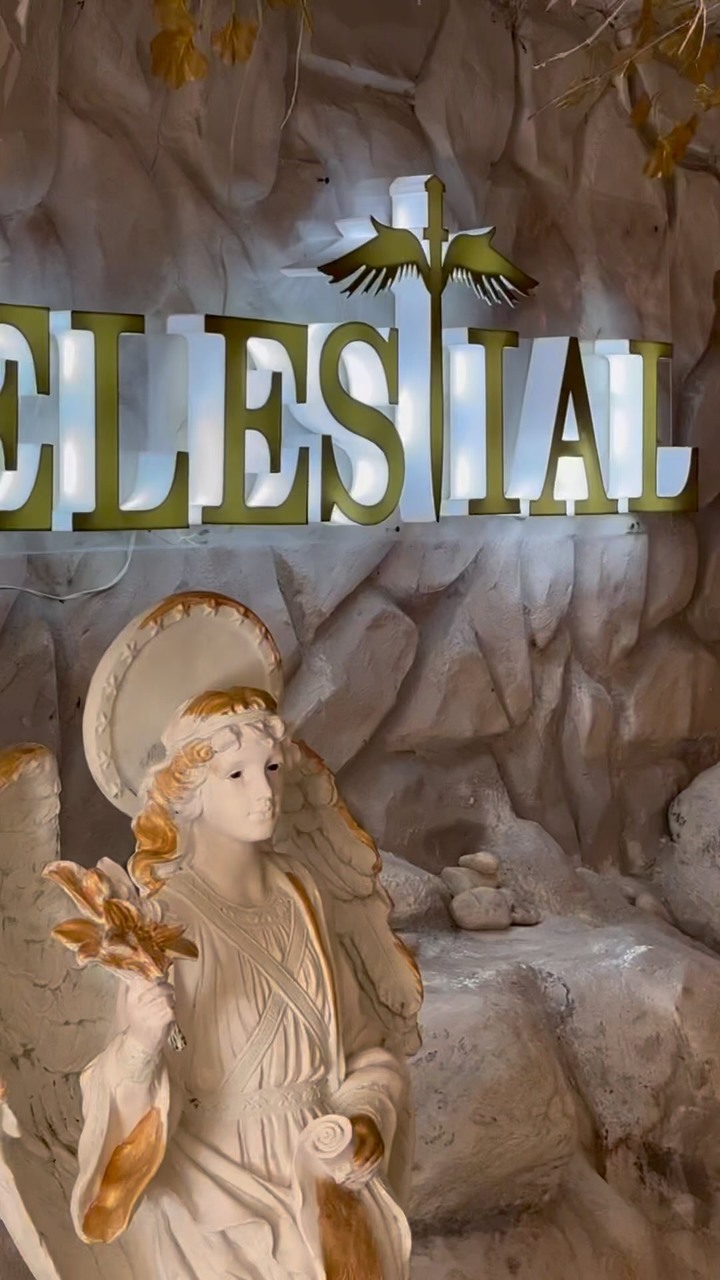 Celestial restaurante Facebook ad: ¡No podemos esperar a que nos visites!