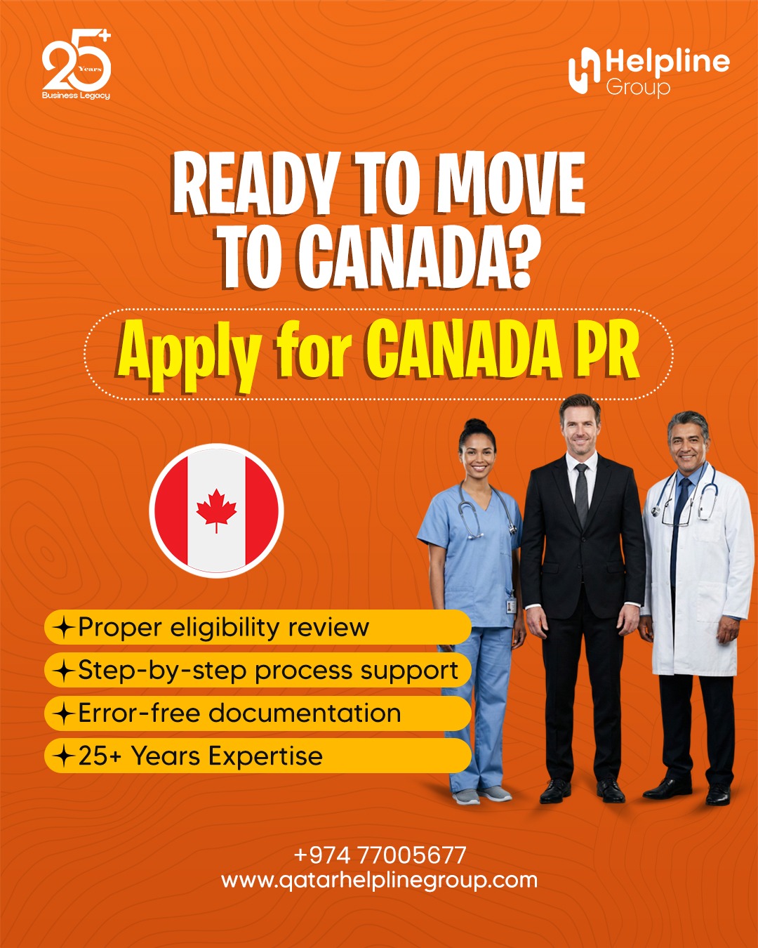 Helpline Group - Company Formation, Attestation and Translation Services. Facebook ad: Apply for Canada PR Today